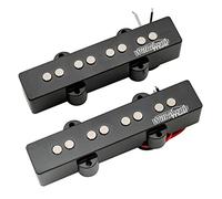 Wilkinson WOJB Vari Gauss Cerámico 4-Cuerdas Pastillas Jazz Bass Pickups Set para Bajo Eléctrico J Bass, Negro