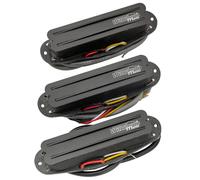 Wilkinson WOTBS Hot Rail Pastillas Humbucker Formato Single Coil Pickups Set para Guitarra Eléctrica Stratocaster, Negro
