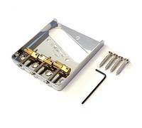 Wilkinson WTB Ashtray 3-Silletas Compensadas de Latón Telecaster Puente para Tele Guitarra, Cromo