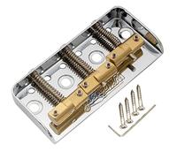 Wilkinson WTBS Corto Puente Telecaster 3 Selletas Compensadas Latón para Guitarra Eléctrica tipo Tele Humbucker Vintage, Cromado