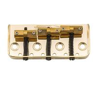 Wilkinson WTBS Short 3-Selletas Compensadas de Latón Telecaster Puente para Humbucker Tele Style o Guitarra Eléctrica Vintage, Oro