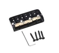 Wilkinson WTBS Short 3-Selletas Compensadas de Latón Telecaster Puente para Humbucker Tele Style o Guitarra Eléctrica Vintage, Negro
