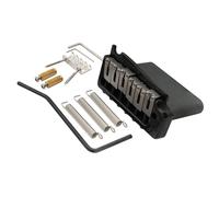 Wilkinson WVP-SB 54mm 2 Puntos Guitarra Strato Puente Tremolo con Silletas Acero Inoxidable SUS Bloque de Acero Completo para Import Strat/Japan Strat, Negro