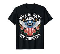 Will Always Serve My Country Lealtad patriótica |- Camiseta