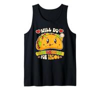 Will Do Game Changer para Tacos, Divertida Comida Mexicana, Amante de los Tacos Camiseta sin Mangas