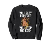 Will Play for Free Saxofón Jugador Saxofón Sudadera