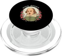 Will Power Retrato De William Shakespeare con Rosas PopSockets PopGrip para MagSafe