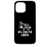 Will Run for Carrots Funny Pack Burro Racing, un corredor de burros Carcasa para iPhone 13 Pro Max