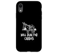Will Run for Carrots Funny Pack Burro Racing, un corredor de burros Carcasa para iPhone XR