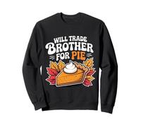 Will Trade Brother por Pie Groovy Pastel de Calabaza de Acción de Gracias Sudadera