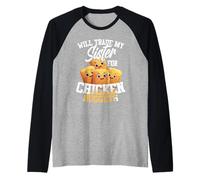 Will Trade My Sister For Chicken Nuggets Camiseta Manga Raglan