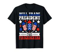 Will Trade President for Firecrackers 4th Of July Party Camiseta
