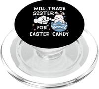 Will Trade Sister por Dulces de Pascua Lindo Huevo de Conejito PopSockets PopGrip para MagSafe