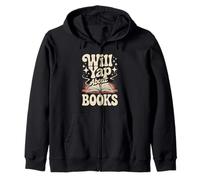 Will Yap About Books Reader Bookworm Librarian - Sudadera con Capucha