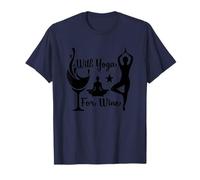 Will Yoga para El Vino Divertido Yoga Y Amante del Vino Camiseta