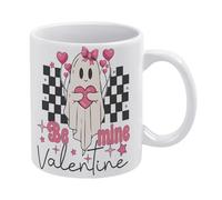 Will You Be My Boo-1 - Taza de café de cerámica blanca de 11 onzas, taza de té impresa de doble cara con mango ergonómico en C, vasos de porcelana con fondo grueso para el hogar, oficina, cocina