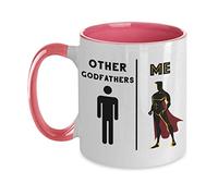 Will you be my godfather proposal Two Toned Other Godfathers Me, taza de café de superhéroe, ahijado, ahijada, Only the best tíos se promocionan a padrino
