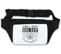 Will You be My Quarantine Funny Love Relationship - Riñonera con eslogan de relaciones de amor, color blanco, White, Talla única