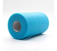 WILLBAN Rollo de tul de 100 yardas de organza decoración de boda TUTU Baby Shower Tulle Roll 15 cm Decoración de fiesta y eventos Decoración de compromiso (azul cielo claro)