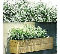 WILLBOND 12 Paquetes de arbustos Artificiales, arbustos Artificiales Decorativos para Exteriores, arbustos Artificiales para arreglos Florales, Centro de Mesa, decoración del hogar y jardín (Blanco)