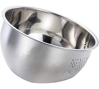 Willdo Arroz Lavado Bol, MomsCook Colador de Cocina de Cocinero Profesional 3 en 1 Integrado para Verduras, Frutas y arroz