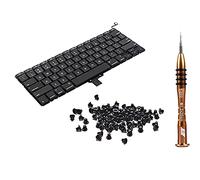 Willhom Keyboard US English + Kit de Destornilladores de Repuesto para MacBook Pro 13" Unibody A1278 2009 2010 2011 2012 años