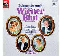 Willi Boskovsky & Philharmonia Hungarica / Anneliese Rothenberger / Nicolai Gedda / Renate Holm / Klaus Hirte / Heinz Zednik u.v.a. - Strauß: Wiener Blut (Gesamtaufnahme) [Vinyl Schallplatte] [2 LP Box-Set]