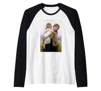 William-Adolphe Bouguereau The Elder Sister Camiseta Manga Raglan