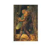 William Blake - Póster de El fantasma de una pulga de 1820 para dormitorio, lienzo decorativo impreso, arte de pared, oficina, habitación, decoración estética, regalo, sin marco, 50 x 75 cm