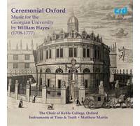 William Hayes Ceremonial Oxford: Music for the Georgian U (CD) (Importación USA)