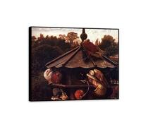 William Holman Hunt Cuadros ImpresióN Sobre Lienzo El festival de St Swithin Dovecote Cuadro Pinturas Famosas ReproduccióN de Lienzo Cuadros Decoracion Salon Modernos40x30cm(16x12in)Marco negro