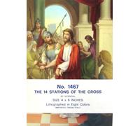 William J. Hirten Co., Inc. Juego de pósteres de Las 14 estaciones de la cruz (14-4 x 6 tarjetas)