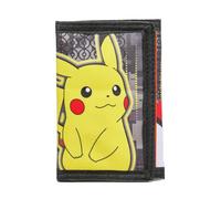 William Lamb Pokemon Pikacku Personaje Negro Tres Piezas Dinero Viaje Vacaciones Monedero - Talla Única 8,5 cm (A) x 12 cm (Alto) x 1 cm (D), GUL, Talla Única, Casual