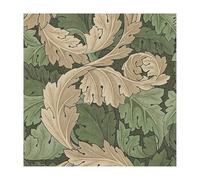 William Morris At Home Acanthus Green - Papel pintado no tejido (10 m x 52 cm, fácil de poner y quitar, 1005 x 52 cm)