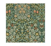 William Morris At Home Blackthorn Deep Green Papel pintado no tejido, 10 m x 52 cm, fácil de colocar y quitar, 1005 x 52 cm