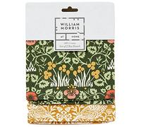 WILLIAM MORRIS AT HOME Juego de 2 paños de Cocina de Lujo, 100% algodón, con Lazo para Colgar, Lavables a máquina a Baja Temperatura, Estampados de Ladrones de Fresas, Regalo para Amantes del hogar