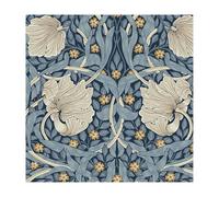 William Morris At Home Pimpernel Blue Papel pintado no tejido, 10 m x 52 cm, fácil de colocar y quitar, 1005 x 52 cm