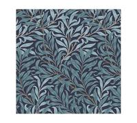 William Morris At Home Willow Bough Deep blues Papel pintado no tejido, 10 m x 52 cm, fácil de poner y quitar, 1005 x 52 cm