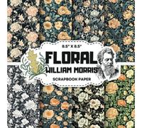 William Morris Floral Scrapbook Paper Collection: Decorative Double-Sided Victorian Flower Craft Papers for Junk Journals, Ephemera, Card Making & Mixed Media Projects