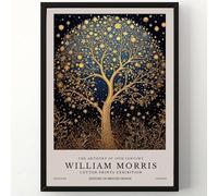 William Morris - Impresión artística de pared del árbol de la vida, impresión de exposición, arte de pared vintage, arte textil, póster vintage (A3-29,7 x 42,0 cm)