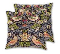 William Morris - Juego de 2 fundas de cojín para sofá, silla, sofá, dormitorio, diseño floral