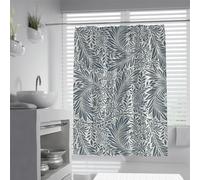 William Morris - Juego de cortina de ducha impermeable con diseño botánico de caléndula, accesorio de baño lavable con ganchos, 100 x 180 cm, elegante decoración del hogar para baños modernos