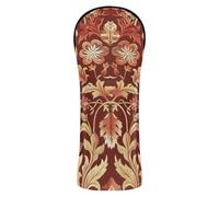William Morris - Juego de fundas para cabeza de palo de golf, diseño de flores vintage, color marrón, con etiquetas de números para el conductor, accesorios híbridos de madera para carrito de golf