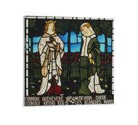 William Morris - Lienzo fotográfico de la reina Guinevere e Isolda de las manos blancas de la historia de Tristán e Isol