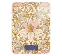 William Morris Pink Lily - Báscula pequeña impermeable para alimentos, 11 libras/0 18 onzas, 5 kg/5 g (Escenario), báscula de cocina pequeña con 4 unidades para cocinar, cocinar báscula para comida