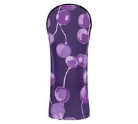 William Morris Style Plant Amethyst - Funda para cabeza de golf de cuero de primera calidad, impermeable, con etiquetas de números para conductor Fairway Wood Hybrids cubierta de carrito de golf