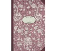 William Morris Vintage Composition Notebook. wild tulip pattern. 6x9 inch format, 120 blank white pages. Edge. Art and craft style: For notes, travel, ... college, university, journal, skratchbook