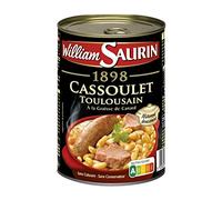 William Saurin - Delicioso Toulousain Cassoulet con carne de cerdo - 420 g - Listo en minutos - 4 unidades