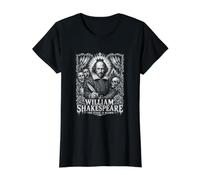 William Shakespeare El Escenario es un clásico de Sangre Camiseta gráfica económica, Mujer, Negro, XL
