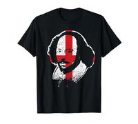 William Shakespeare Face Chandos Retrato Bandera de Inglaterra Camiseta